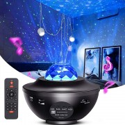 Proiector LED cu Telecomandă și Muzică Bluetooth Galaxy Lights, 10 Combinații Culori, 21 Jocuri Lumini