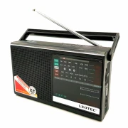 Radio Portabil pe Baterii Clasic Leotec 317LW, 15 W, Bandă FM/MW/SW, Antenă Telescopică, Negru
