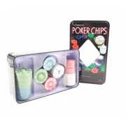 Set 100 Chipsuri Poker Texas Hold'Em POKER1001, 100 Jetoane, Buton Dealer