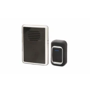Sonerie fără Fir Wireless Doorbell, Alimentare Priză, Buton cu Baterie, Negru