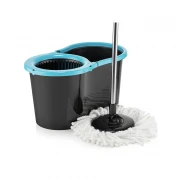 Mop Rotativ și Găleată Grunberg, 13 Litri, Plastic, Negru / Diverse Culori