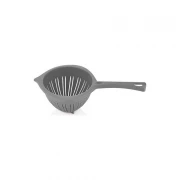 Strecurătoare rotundă cu mâner Qlux, 27 x 15 x 8 cm, Plastic, Diverse Culori