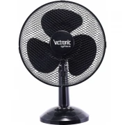 Ventilator pentru Birou Victronic, 40 W, 3 Trepte de Viteză, 30 cm, Negru
