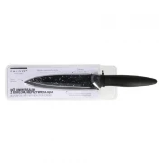 Cuțit pentru Bucătărie Smukee, 13 cm, Lamă Inox, Negru