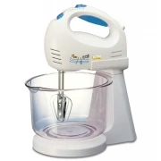 Mixer cu Bol Victronic, 100 W, 6 Viteze, Turbo, 2 Teluri + 2 Palete, Alb