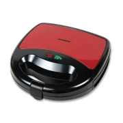 Sandwich Maker Heinner, 750 W, 2 Sandwich-uri, Antiaredent, Rosu/Negru