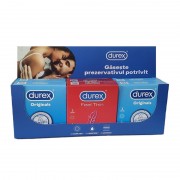 Prezervative Durex Mixt, 18 bucăți, 6 Seturi, Cutie, Diverse Modele