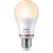 Bec LED inteligent Philips, Wi-Fi, Bluetooth, A60, E27, 8W (60W),