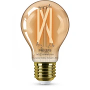 Bec LED inteligent vintage Philips filament chihlimbariu, Wi-Fi, Bluetooth, A60,