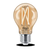 Bec LED inteligent vintage Philips filament transparent, Wi-Fi, Bluetooth, A60,