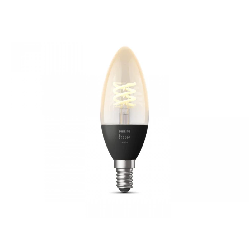 Bec LED inteligent vintage Philips Hue Filament Candle, Bluetooth, Zigbee,