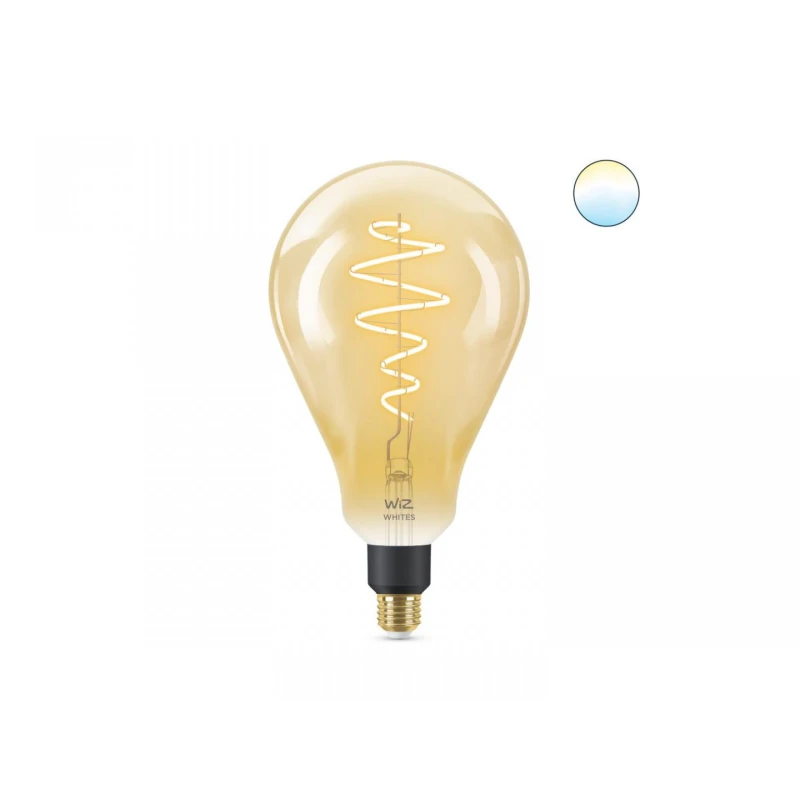 Bec LED inteligent vintage WiZ Filament Whites Philips, PS160, E27,