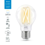 Bec LED inteligent vintage WiZ Filament Whites Philips, Wireless, A60,