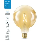 Bec LED inteligent vintage WiZ Filament Whites, Wi-fi, G125, E27,