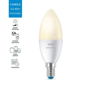 Bec LED inteligent WiZ Dimmable, Wi-Fi, C37, E14, 4.9W (40W)