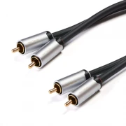 Cablu audio Serioux Premium, 2 porturi RCA - 2 porturi RCA, 3m, negru