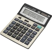 Calculator de Birou cu 12 Cifre, 15.4 x 21 x 3.5 cm, &Icirc;ncărcare Solară, Funcții Matematice, Gri