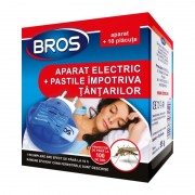 Aparat Electric anti Țânțari Bros, Aparat Vaporizator + 10 Pastile, 10 Ore