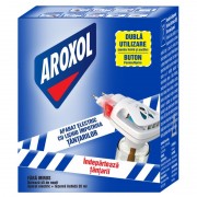 Aparat anti Țânțari Aroxol, Vaporizator Electric + Rezervă Lichid 35 ml, 45 Nopți, Fără Miros