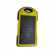 Baterie Externă cu Încărcare Solară Solar Charger Power Bank, 6000 mAh, 2x USB, Lanternă 12 LED-uri, Diverse Culori