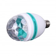 Bec tip Disco Rotativ Multicolor cu LED, Proiector, 3W, Soclu E27