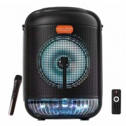 Boxă Portabilă Karaoke cu Microfon fără Fir Smart Bass, 100 W, Bluetooth, Telecomandă, Acumulator