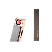 Brichetă Electronică Metalică Elegance Jobon, Încărcare USB, Cutie Cadou, Diverse Culori