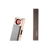 Brichetă Electronică Metalică Elegance Jobon, Încărcare USB, Cutie Cadou, Diverse Culori
