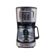 Cafetieră cu Afișaj Digital Zilan, 900 W, Rezervor 1.5 Litri, Plită Încălzită, Filtru Permanent, Negru