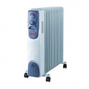 Calorifer Electric cu 13 Elemenţi Zilan, 2500 W, 3 Nivele Încălzire, Termostat reglabil, Protecţie supraîncălzire