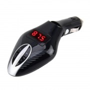 Modulator FM Bluetooth pentru Maşină CARV7, USB, microSD, Ecran LED, Handsfree, Negru