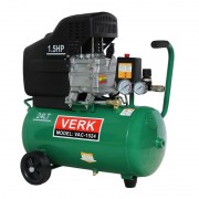 Compresor de Aer Electric Verk VAC-1524, 1100 W, 1.5 CP, 8 Bar, Debit 138 Litri/min, Rezervor 24 Litri