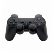 Controller Compatibil Wireless DualShock 3 pentru PlayStation PS3, Double Shock, PC, Negru