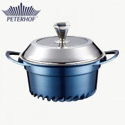 Cratiţă Aluminiu cu Capac Eterna Peterhof, 4.5 Litri, 24 cm, 2 Piese