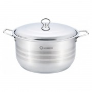 Cratiță cu Capac din Inox Grunberg, 16 Litri, 34 cm, 2 piese, Inducție