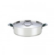 Cratiţă din Inox cu Capac Grunberg, 10 Litri, 34 cm, 2 piese, Bază 3 Straturi, Inducţie