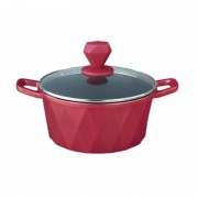 Cratiţă tip Tuci din Aluminiu cu interior Teflonat Grunberg, 4.3 Litri, 24 cm, Capac inclus, Diverse Culori