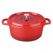 Cratiţă tip Tuci Ovală din Aluminiu cu interior Teflonat Grunberg, 5.4 Litri, 30 cm, Capac inclus, Inducţie, Diverse Culori