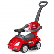Mașinuță 3 în 1 pentru Copii Jolly Kids, Spătar și Mâner, Plastic, Diverse Culori