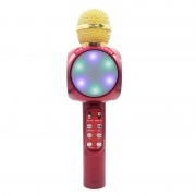 Microfon cu Boxă Hi-Fi LED Karaoke cu Bluetooth, 3 W, Radio, Funcţie Ecou / Reverb, Baterie Reîncărcabilă, Diverse Culori