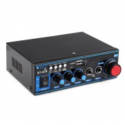 Mini Amplificator Audio cu Bluetooth și Telecomandă BT-638 OEM, 2 x 100 W, USB, MicroSD, Radio, Display