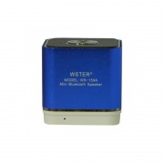 Mini Boxă Portabilă Bluetooth Wster, 3 W, Lumini Disco LED, Radio FM şi Microfon, USB, Baterie, Şnur, Diverse Culori