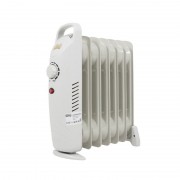 Mini Calorifer Electric pe Ulei cu 7 Elemenți Victronic, 700 W, Termostat, Alb