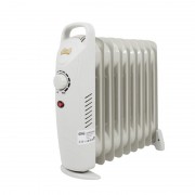 Mini Calorifer Electric pe Ulei cu 9 Elemenți Victronic, 1000 W, Termostat, Alb