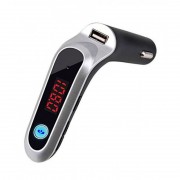 Modulator FM Bluetooth pentru Maşină CARG6, USB, microSD, Ecran LED, Handsfree, Negru