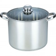 Oală din Inox cu Capac Yena Grunberg, 11 Litri, 26 cm, 2 piese