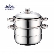 Oală pentru Gătit la Aburi Peterhof, 4 Litri, 24 cm, Inox, Inducţie