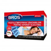 Pastile anti Țânțari Bros, 20 Rezerve pentru Aparat Electric, 10 ore