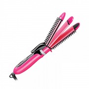 Placă Electrică pentru păr 3in1 Hair Iron Gemei, 45 W, Perie, Îndreaptă/Creponează/Bucle, Diverse Culori