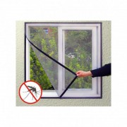 Plasă Anti Insecte Universală pentru Fereastră Insect Stop, 130 x 150 cm, Model Negru